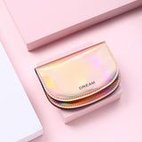 Kukombo 2022 New Fashion Laser Women Wallet Girl Coin Purse
