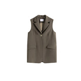 Kukombo Casual Blazer Suit Sets Women Office Elegant Yellow Jacket Pants Suit Spring Oversize Blazer Female Suit