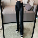 Kukombo  Women Pants Spring Autumn Fashion Korean Lady  Hollow Out Diamonds Solid Casual Women Pants Office Lady