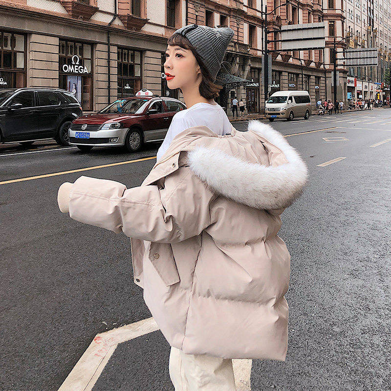 Christmas Gift 2021 New Cotton-padded Clothes Women's Mid-length Winter Jacket Female Thick Ins Bread Clothing Women Loose Padded Coats