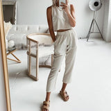 Kukombo 2 Piece Outfits For Women Solid Outfit Casual Trousers Suit Ropa De Mujer 2023 Streetwear Conjunto Femenino Summer Joggers Set