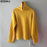 Christmas Gift 2021 Women's Sweater Autumn Winter Warm Turtlenecks Casual Loose Oversized Lady Sweaters Knitted Pullover Top Pull Femme