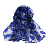 Christmas Gift 2021 New Spring Summer Scarf Women Fashion Leaf Cut Flowers Scarves Elegant Lady's Beach Cove Up Winter Scarf For Women Shawl