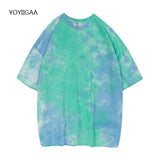 Christmas Gift Tie Dye Summer T Shirt Women Tshirt Print Short Sleeve Ladies Girls T-shirts Harajuku Fashion Female Tshirts Casual Tee Tops