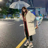 Christmas Gift New Quilted Cotton Cloth Female Long Cotton-Padded Clothes Winter Coat Jacket Harajuku Wind Women's Clothing Jackets Winter