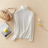 Christmas Gift Marwin New-Coming Winter Tops Solid Button Turn-down Collar Pullovers Female Thick Turtleneck Knitted High Street  Women Sweater