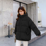 Christmas Gift Winter Fashion Loose Winter Cotton Overcoat Down Jacket Cotton-Padded Clothes Women's Short Style Cotton-Padded Jacket clothes
