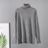 Hirsionsan Turtle Neck Cashmere Winter Sweater Women 2021 Elegant Thick Warm Female Knitted Pullover Loose Basic Knitwear Jumper