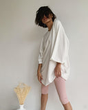 Christmas Gift Hirsionsan Summer Cotton Loose Sets Women 2021 Oversized Two Pieces T Shirts and High Waist Knitted Shorts Outfits Tracksuit