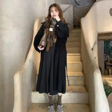 Christmas Gift Women's Long Coat Loose Woollen Coat Korean Leisure Commuting Style Lapel Windbreaker Autumn Oversized 2021 Woman Jacket Coat