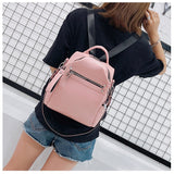 Kukombo Women's Backpack PU Leather Shoulder Bag Backpacks For Female New Ladies Simple Fashion Desiger 2022 Women Solid Color Mochila