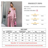 Kukombo Pink Satin High Waist Pants Set Women Elegant Long Sleeve Blouse Shirt Two Piece Pant Set Casual Wide Leg Trousers Suit