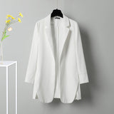 Kukombo Blazers Women Simple 4 Colors Elegant Feminine Leisure Solid Large Size Loose Office Lady Spring Popular Trendy All-match New