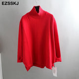 Christmas Gift Autumn Winter O-NECK oversize thick Sweater pullovers Women 2021 loose cashmere  turtleneck Sweater Pullover female Long Sleeve