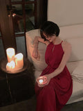 Elegant Lady White Strapless Dress Women Vestidos French Style Vintage Solid Halter Strap Dress Femme Robe