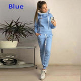 Tracksuit Women 2021 Two Piece Set Women Pullover Hoodies and Jogger Pants Casual Tracksuit Female Sweatshirts Outfits Suits