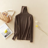 Christmas Gift Marwin New-Coming Winter Tops Solid Button Turn-down Collar Pullovers Female Thick Turtleneck Knitted High Street  Women Sweater