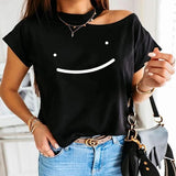 2022 New Summer Fashion Shirt Lips Short Sleeve  T Shirt Women Tops Base O-neckBlack Tees Kiss Leopard Lip Funny Girls