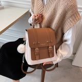 Kukombo New Women Designer Backpacks High Quality Leather Travel Backpack Sac A Dos Small School Bags for Teenage Girls Female Back Pack