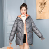 Christmas Gift New Winter Parkas Warm Women Jacket Hooded Long Coat Fashion Female Basic Coats Cotton Padded Parka Outerwear Snow Wear Overalls