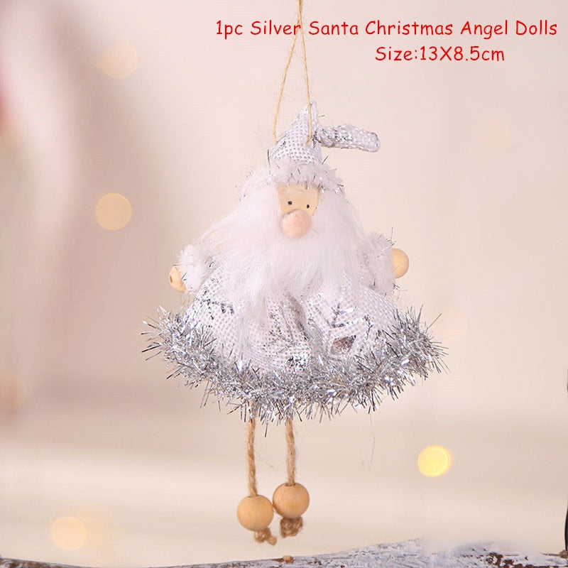 Christmas Gift Xmas Tree Pendant Ornaments 2022 New Year Gifts Christmas Angel Dolls Christmas Decoration for Home
