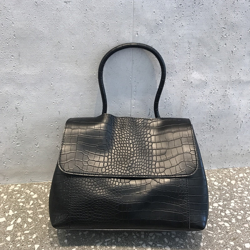 Kukombo Designer Crocodile Pattern Women's Bag Tote Handbags Female Large Capacity Shoulder Bags 2022 Pu Leather Hanebag Shopper Totes
