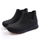 Kukombo Rain Boots Women's Anti-Skid Water Shoes Ankle Wellies Parent Leisure Fashion Waterproof Student Rubber