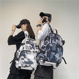 Kukombo Harajuku Girl Male School Bag Female Graffiti Print Men Backpack Women Book Boy Bag Nylon Ladies Fashion Laptop Backpack Student