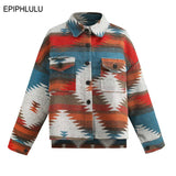 Christmas Gift Autumn Vintage Jacket Women Winter Coat Women Fashion Female Overshirt Jackets For Women Loose Pocket Button 2021