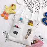 Kukombo Korean Mini Student Bag Casual Femme Shoulder Bags Quality Canvas Shoulder Bags Casual Large Size Travel Bags