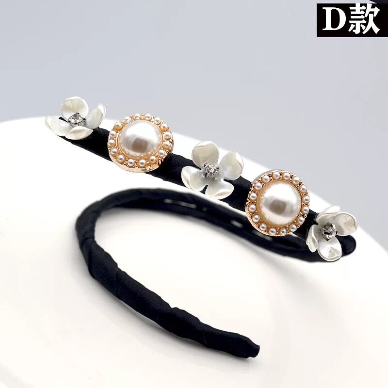 2022 Korean Version of The Lazy Essential Flower Coil Hairpin Sweet New Braided Hair DIY Hairband Hair Accessories for Women