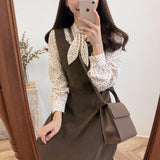 Christmas Gift Women Dresses Vintage Dress Girls S-XL Spring Femme Sundres Sleeveless Black Brown Female Dress Long V Neck Braces Femme Vestido