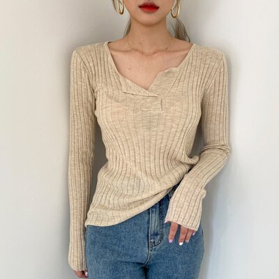 Christmas Gift Fall 2022 Women Clothing Women Sweater Pullover Female Knitting Sweaters Skinny Tops Loose Elegant Knitted Outerwear Thin Slim