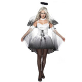 Halloween Kukombo Halloween Carnival Cosplay Costumes For Women Adult Demon Scary Devil Angel Party Disfraz Funny Playsuit Ghost Bride Dress