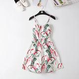 Christmas Gift Marwin New Coming Off Shoulder Ruffle Dot summer Dress women white strap chiffon beach Boho party sexy dresses vestido furits