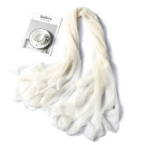 Christmas Gift 2021 spring summer women silk scarf fashion solid long size beach stoles female foulard shawls neck wrap pure hijabs scarves