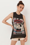 Kukombo Spring And Summer Girl Cotton Print Endless Love Skull Head Short Sleeve T-Shirt Round Neck Trend T-Shirt 2022 NEW