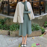 Christmas Gift pure autumn winter bodycon O-neck basic slim A-LINE thick long dress women's dress female basic maix robe dresselegant dress