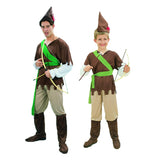 Halloween Kukombo Cosplay Peter Pan Costume For Adult Kids Women Sexy The Wizard Elf Hunter Dress Kids Cartoon Movie Role-Play Clothing Halloween