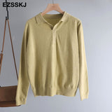 Christmas Gift casual spring autumn thin oversize sweater pullovers Women basic loose square neck cashmere sweater female knit jumper