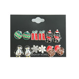 Christmas Gift Christmas Stud Earrings For Women Santa Claus Snowflake Earrings Women Accessories Gift Fashion Jewelry Wholesale New Years 2021