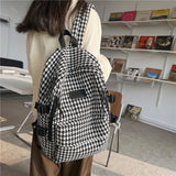 Kukombo NEW Women's Luxury Fashion Knit Backpack Designer Ladies School Bag Female Large-capacity College Pattern High Quality Backpack K110