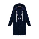 Christmas Gift Autumn Winter Long Hoodie Women Black Sweatshirt Oversized hoodie For Women Long Sweatshirt Hooded Sweatshirt Female 2021
