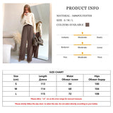 Kukombo High Waist Classic Wide Leg Trousers Women Elegant Pleated Palazzo Pants With Sash Ladies Long Pants Office 2022 spring