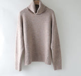 Christmas Gift autumn Winter casual cashmere oversize thick Sweater pullovers Women loose Turtleneck women's sweaters jumper