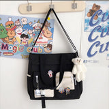 Kukombo Oxford Waterproof Back Pack Women Cute Large-capacity Crossbody Bags Portable Travel Bag Female Small Badge