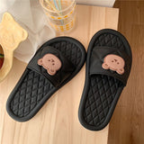 Kukombo Bear Slippers Women Kawaii Shoes Flip Flops Sandals Summer Home Soft Anime Casual Flat Bathroom Slides 2022