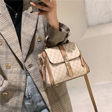 Kukombo Back to school Luxury Designer Letters Small Women Handbags Trend Fashion Brand Vintage Twist Lock Ladies Shoulder Crossbody Bags