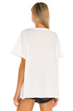Kukombo Super Chic White Graphic Tees Women Cotton New Oversized T-Shirt Summer Casual White Graphic Loose Tees Women Tops