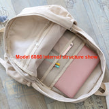 Kukombo New Waterproof Nylon Women Backpack Female Travel Bag Backpacks Schoolbag for Teenage Girls Solid Color Bookbag Mochila Bookbag